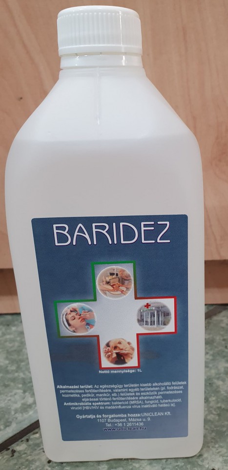 Baridez eszközfertőtlenítő utántöltő 1 literes
